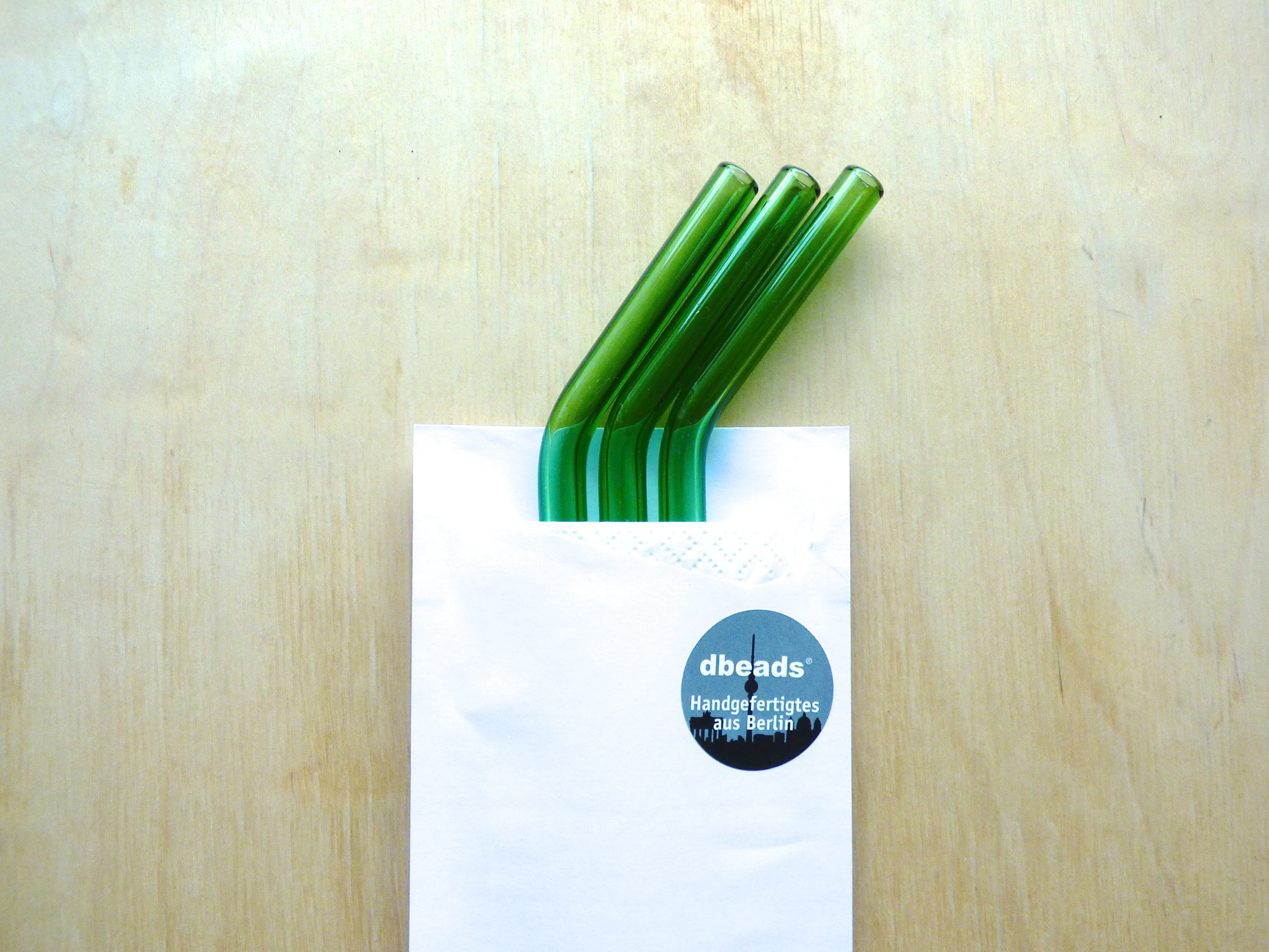 trinkbunt Glashalm gebogen