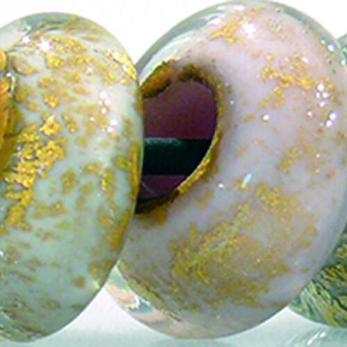 Sammelperlen Pastell mit Goldfolie